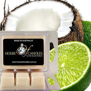 Coconut & Lime Eco Soy Candle Wax Melts Clam Packs