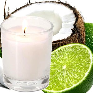 Coconut & Lime Scented Eco Soy Votive Candles Hand Poured