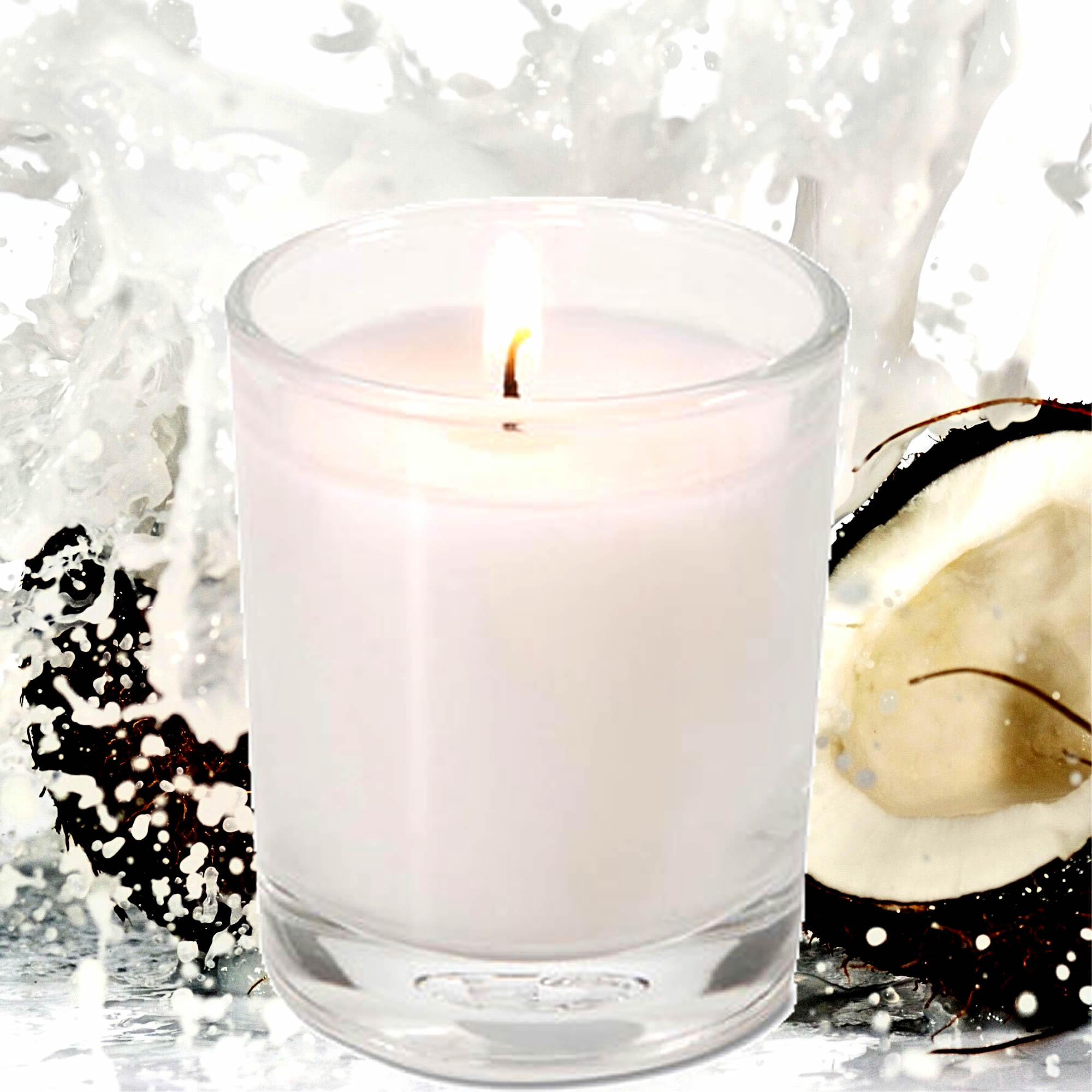 Coconut Cream Eco Soy Votive Candles – Clean Burn, Plant-Based, Vegan & Pet Safe