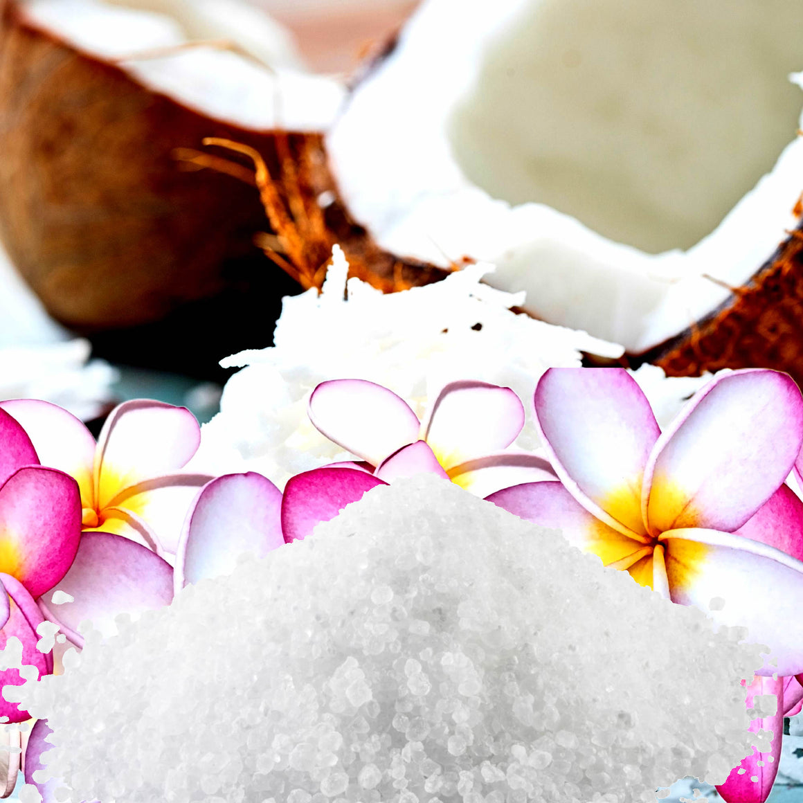Coconut Frangipani Bath Salts/Bath Soak/Bath Crystals