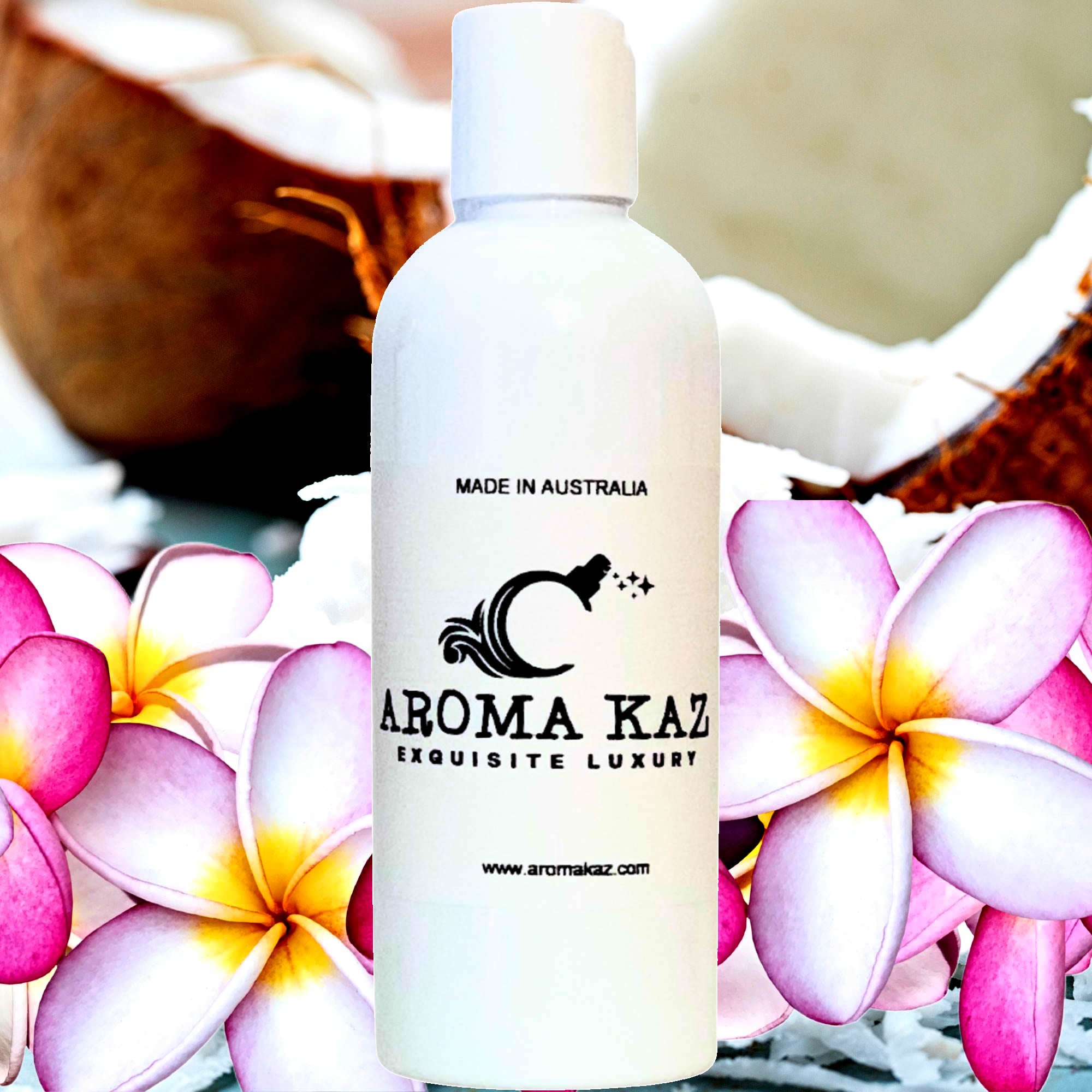 Coconut Frangipani Bath/Body/Massage Oil Vegan Plant-Based Moisturiser