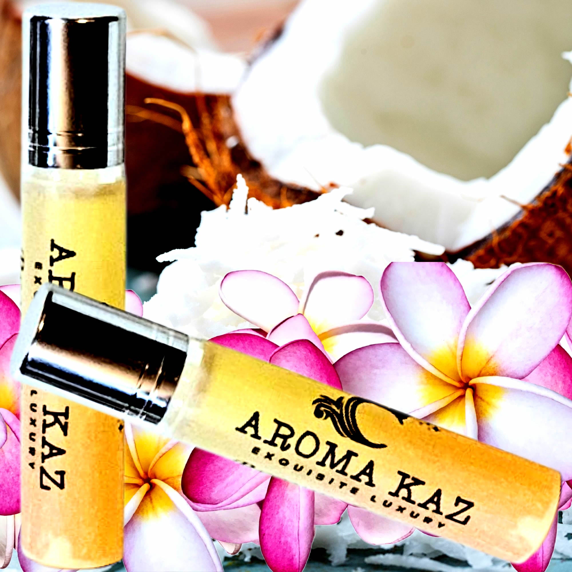 Coconut Frangipani Roll-On Perfume Plant-Based Vegan Cruelty Free