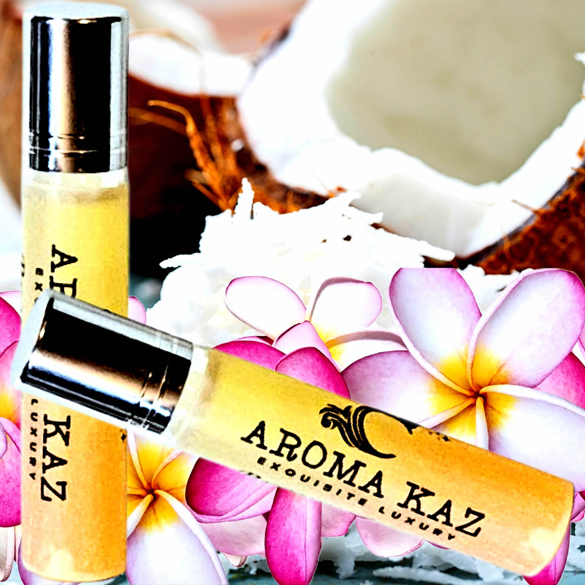 Coconut Frangipani Roll-On Perfume Plant-Based Vegan Cruelty Free