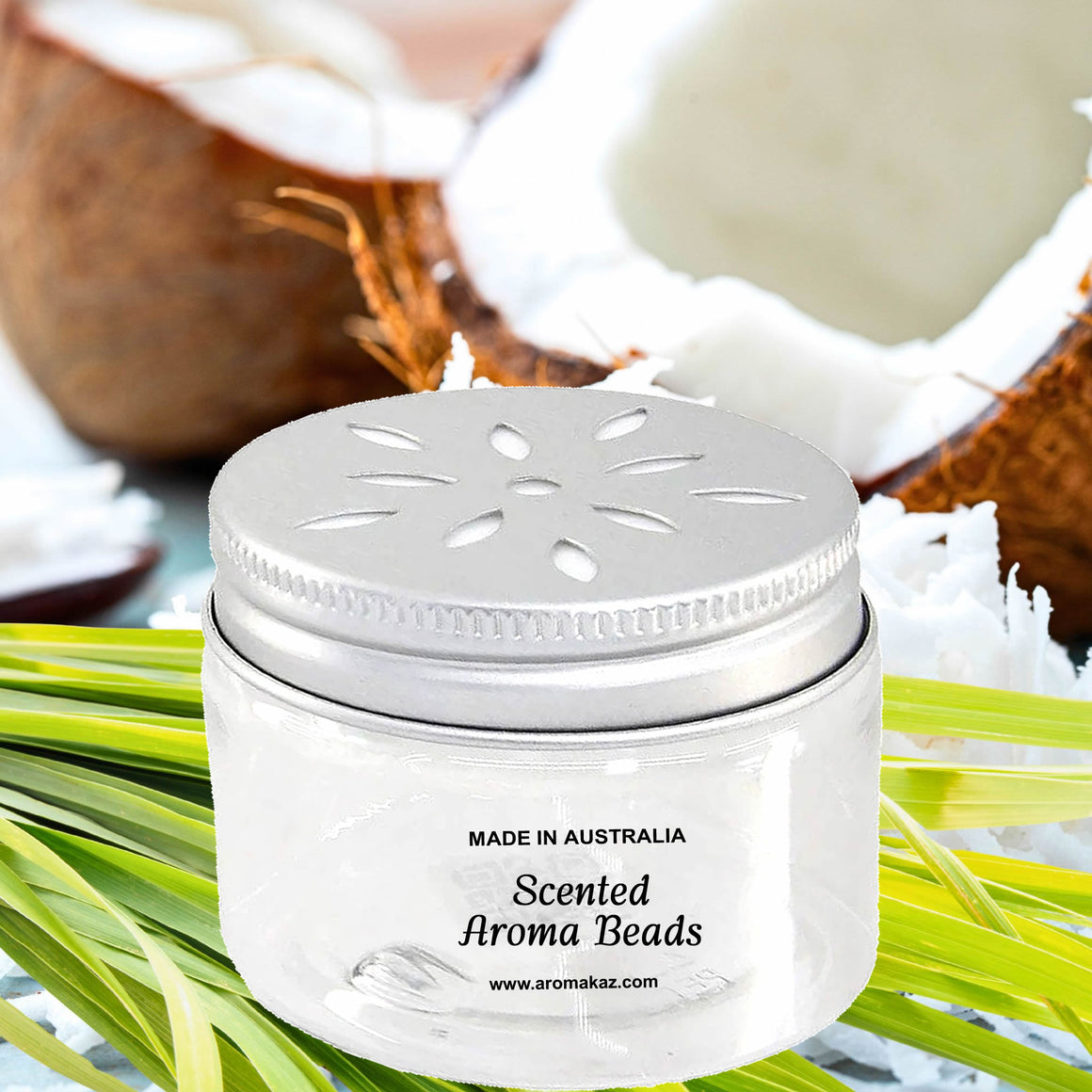 Coconut Lemongrass Air Freshener Aroma Beads - Room, Car, Pantry, Pet Areas, Linen