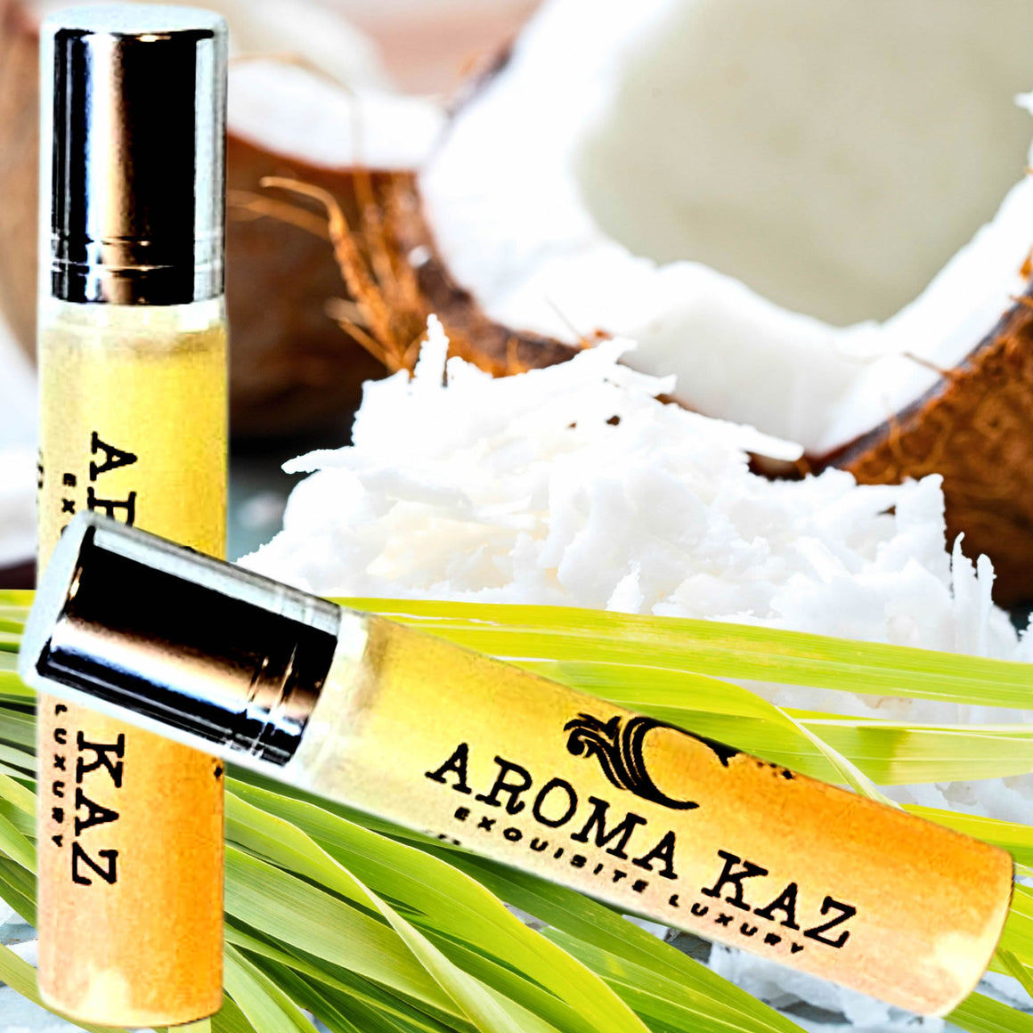 Coconut Lemongrass Roll-On Perfume Plant-Based Vegan Cruelty Free