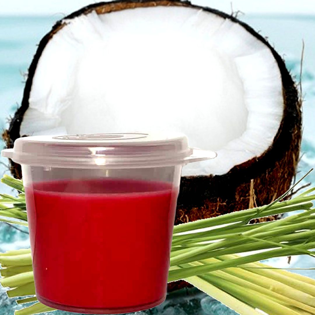 Coconut Lemongrass Eco Soy Shot Pot Candle Wax Melts