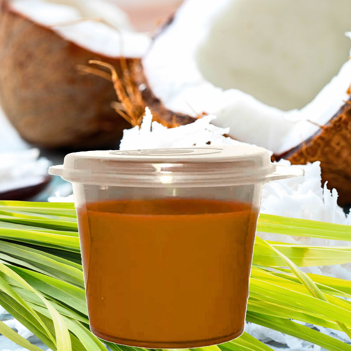 Coconut Lemongrass Soy Candle Melt Shot Pots – Plant-Based, Vegan, Cruelty-Free, Hand-Poured