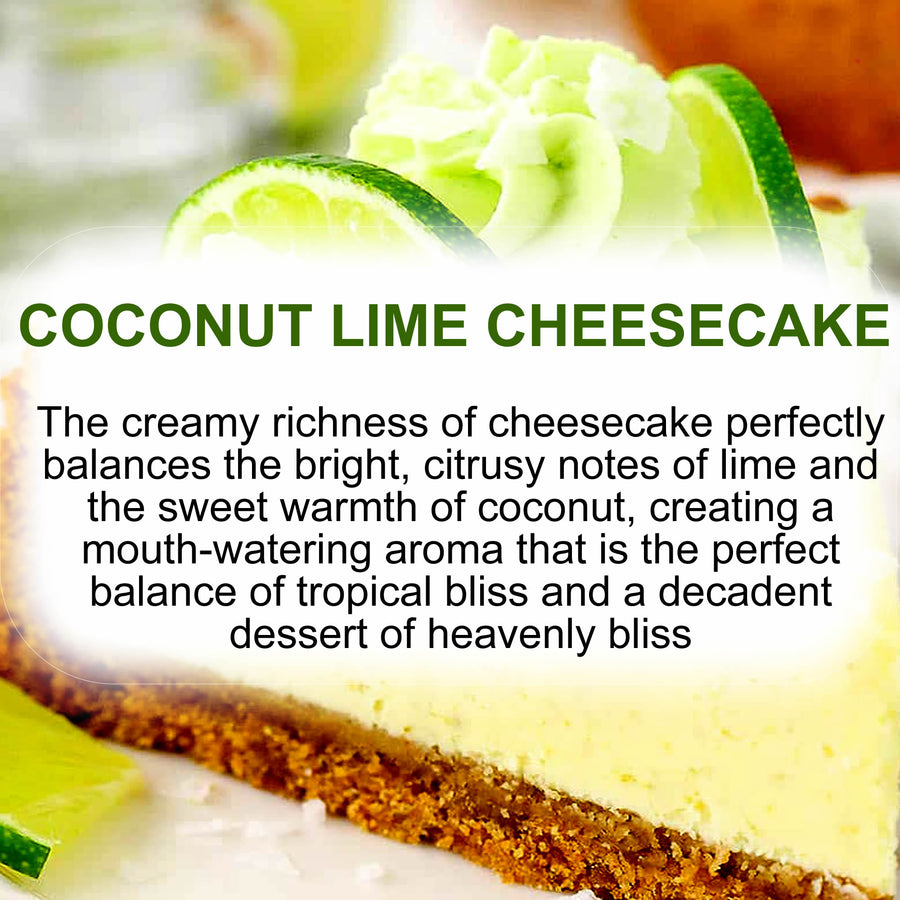 Coconut Lime Cheesecake Soy Wax Melts – Hand-Poured, Plant-Based & Vegan