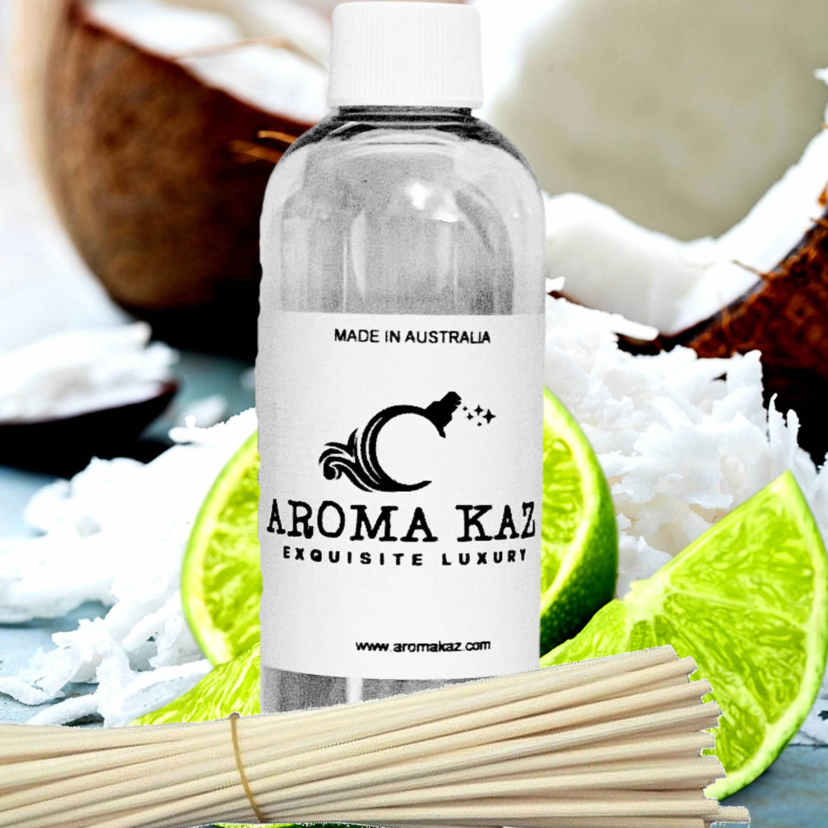 Coconut & Lime Diffuser Fragrance Oil & Reeds