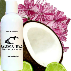 Coconut Lime Verbena Scented Bath Body Massage Oil