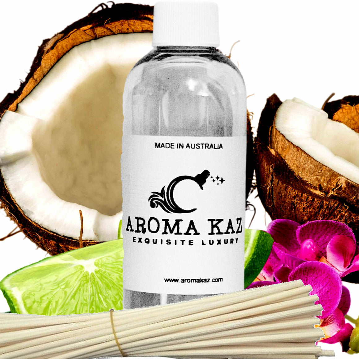 Coconut Lime Verbena Diffuser Fragrance Oil & Reeds
