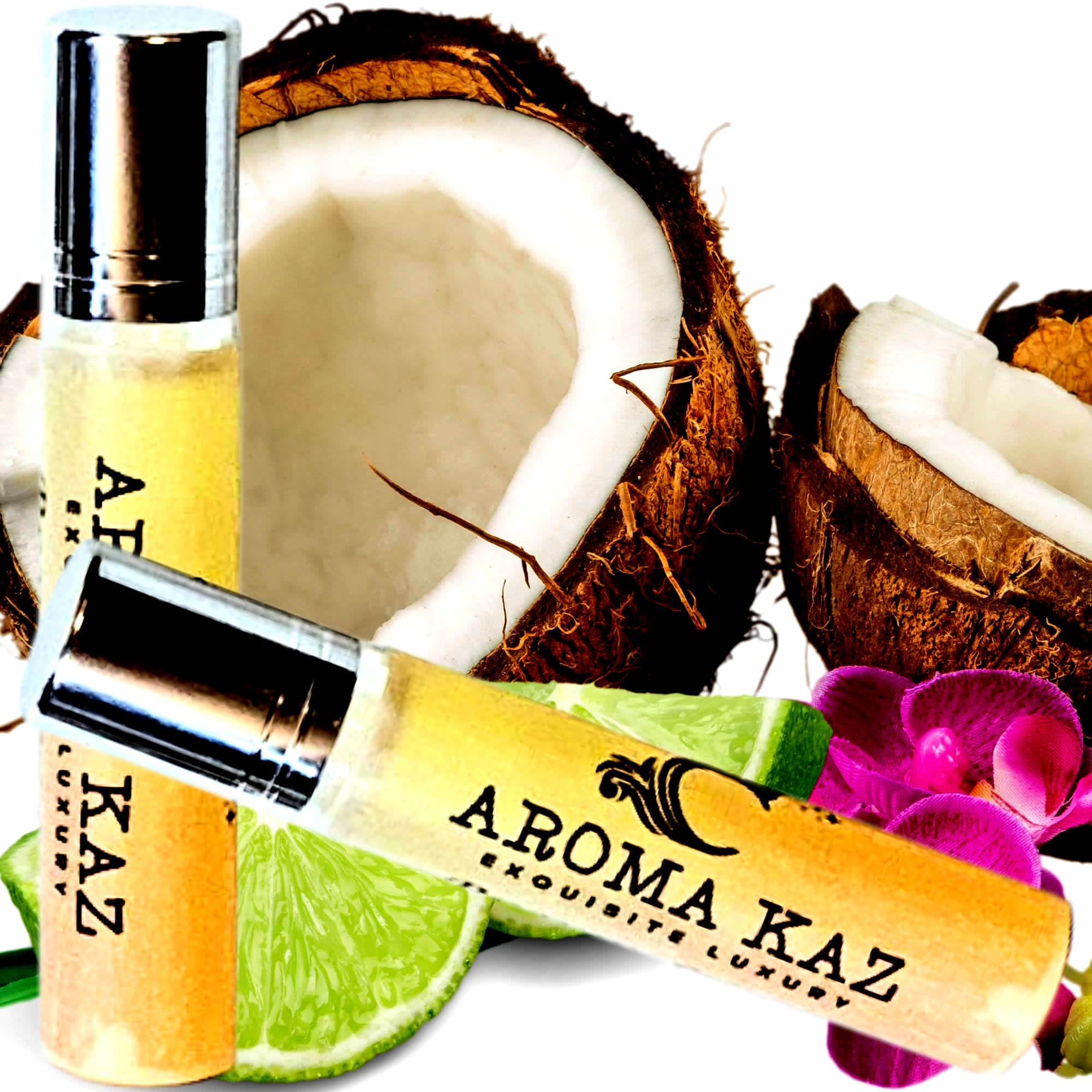 Coconut Lime Verbena Roll-On Perfume Plant-Based Vegan Cruelty Free