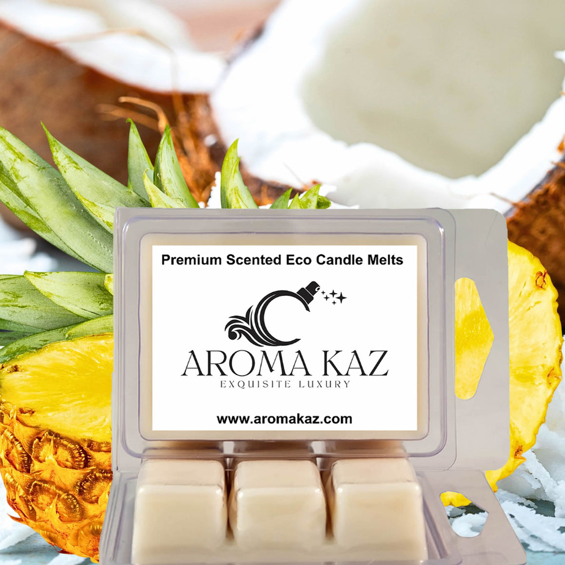 Coconut Pineapple Soy Wax Melts – Hand-Poured, Plant-Based & Vegan