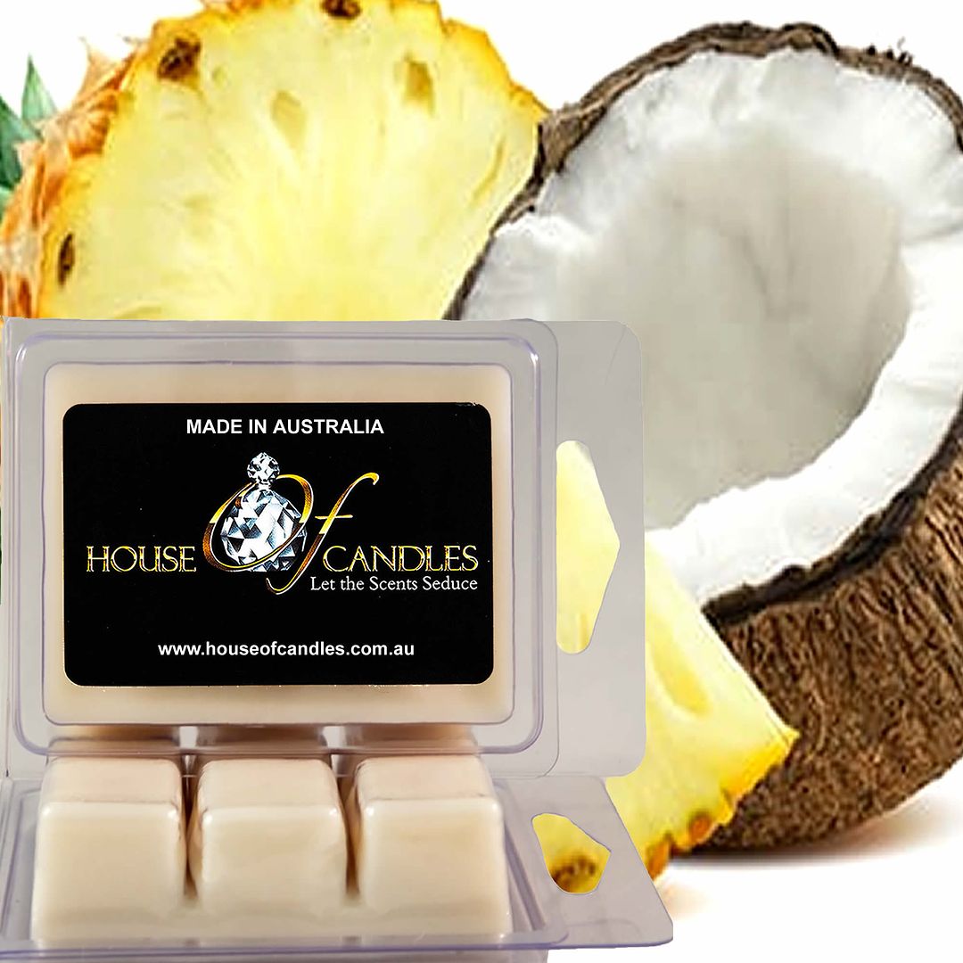 Coconut & Pineapple Eco Soy Candle Wax Melts Clam Packs