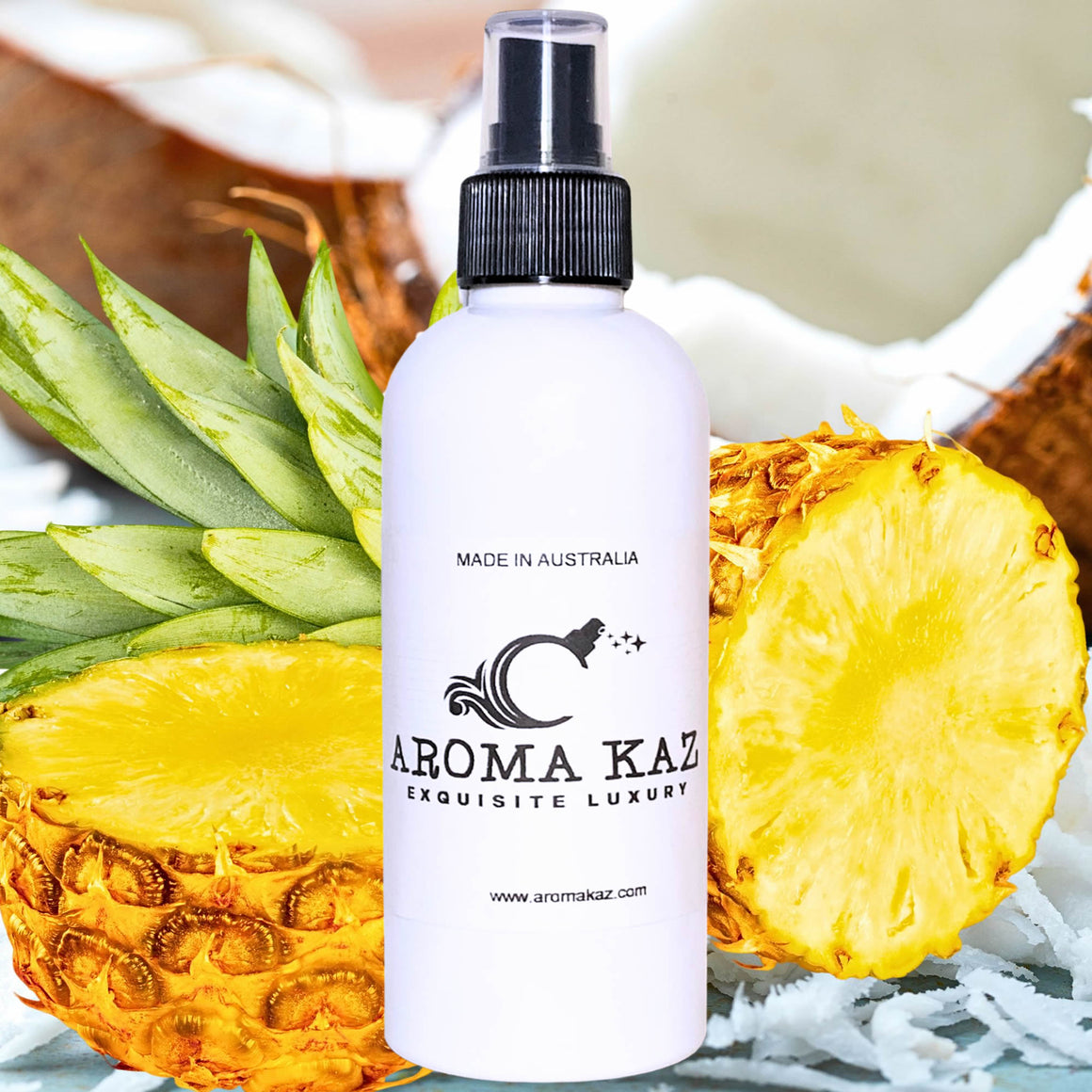 Coconut Pineapple Car Air Freshener Spray – Plant-Based, Vegan, Cruelty-Free & Pet Safe