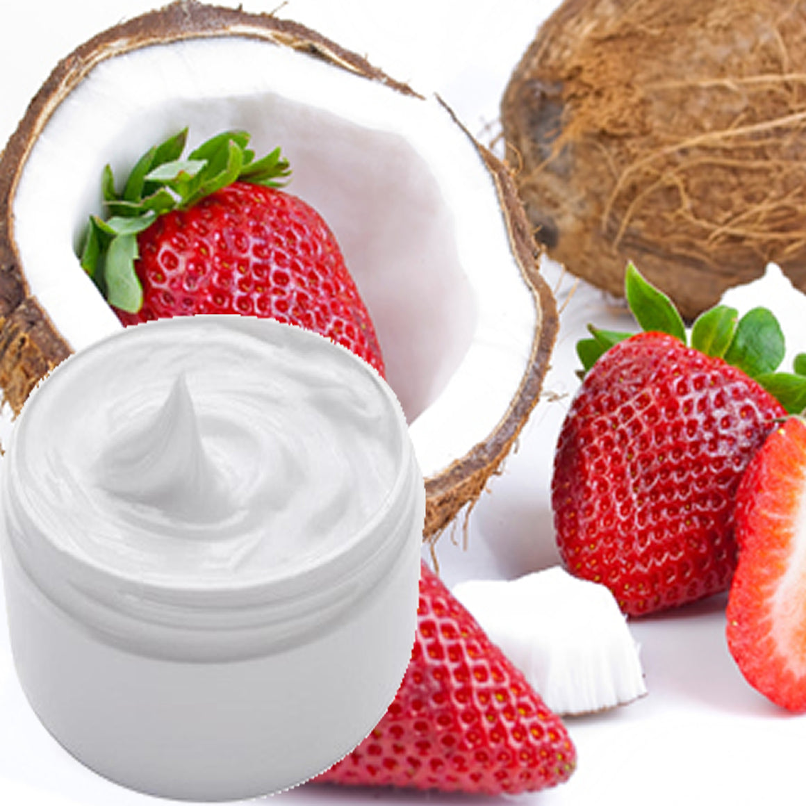 Coconut Strawberry Scented Body/Hand Cream Moisturiser