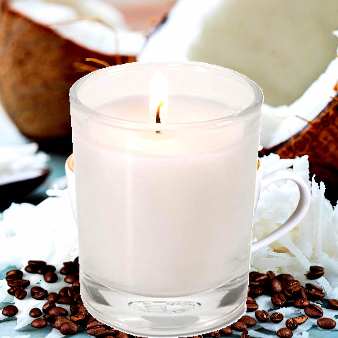 Coffee & Coconut Eco Soy Votive Candles – Clean Burn, Plant-Based, Vegan & Pet Safe
