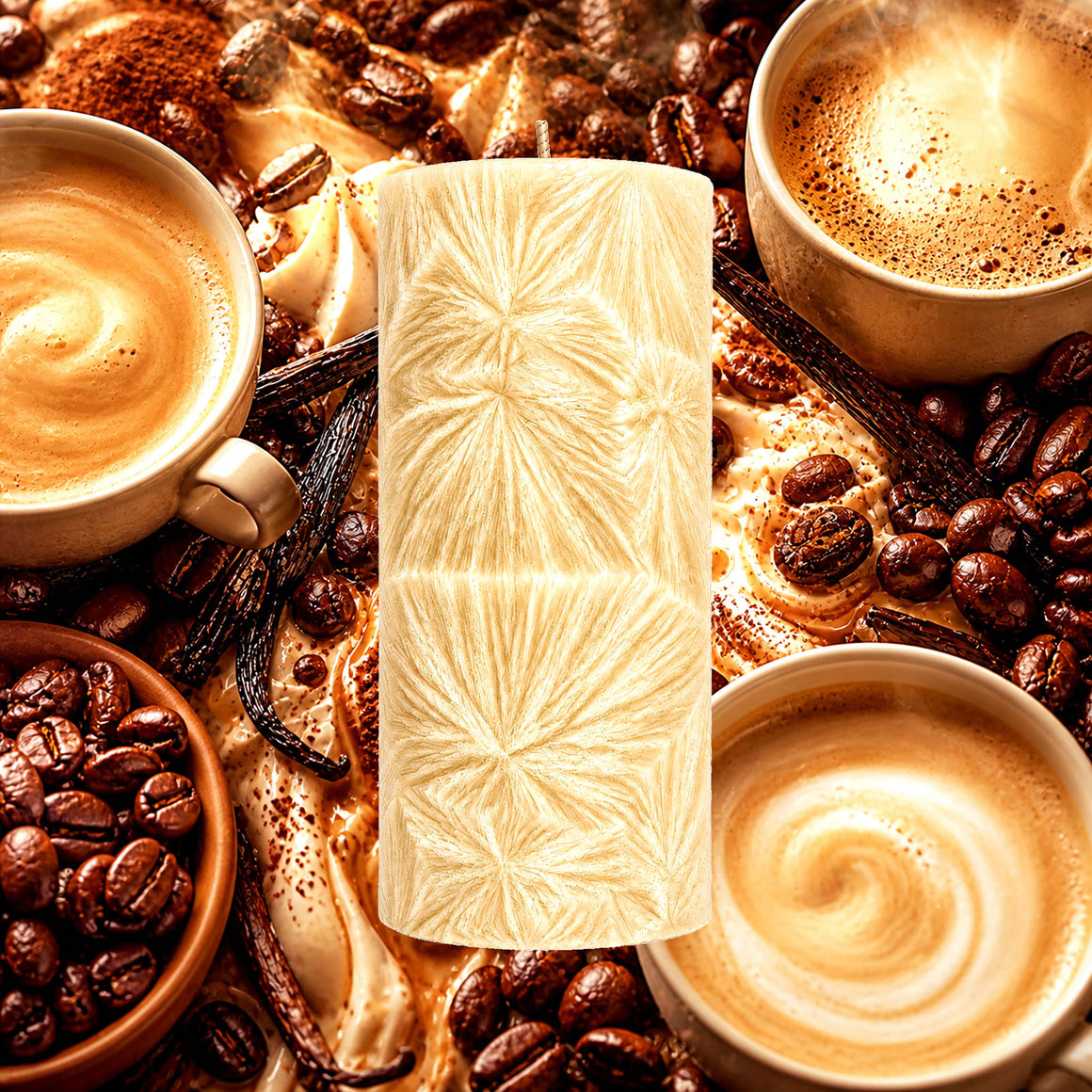 Coffee & Vanilla Pillar Candle