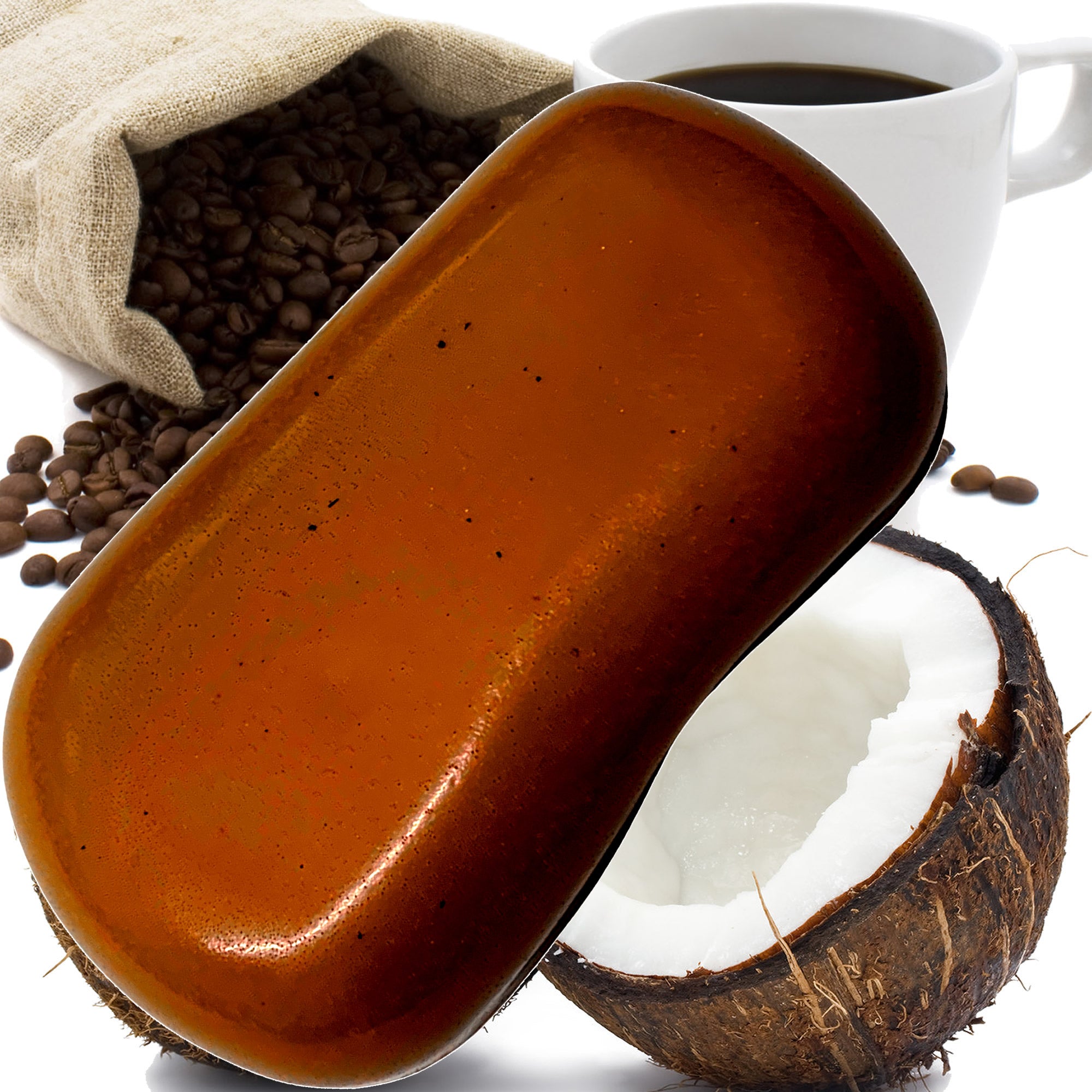 Coffee & Coconut Vegan Soap Bars Plant-Based Cruelty-Free Handcrafted