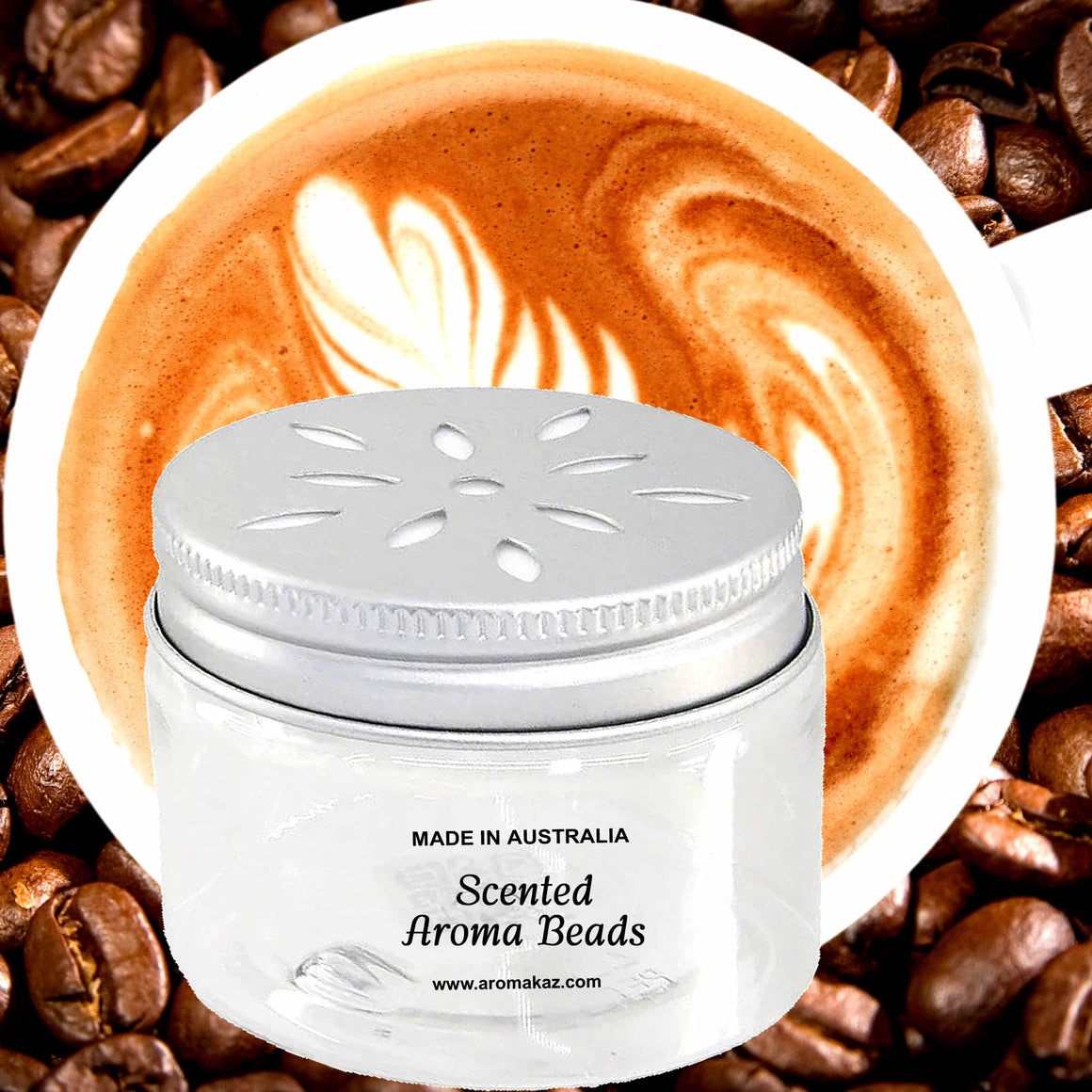 Coffee & Vanilla Air Freshener Aroma Beads - Room, Car, Pantry, Pet Areas, Linen