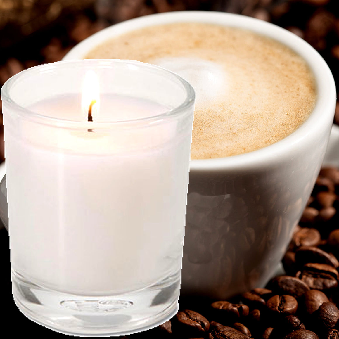 Coffee & Vanilla Scented Eco Soy Votive Candles Hand Poured