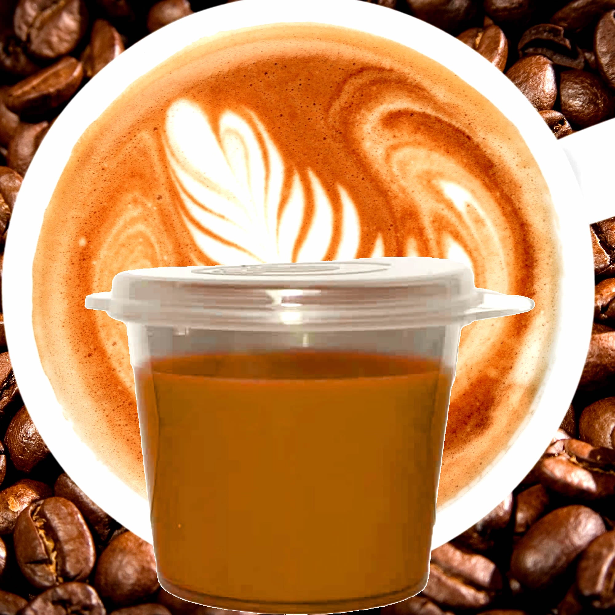 Coffee & Vanilla Soy Candle Melt Shot Pots – Plant-Based, Vegan, Cruelty-Free, Hand-Poured