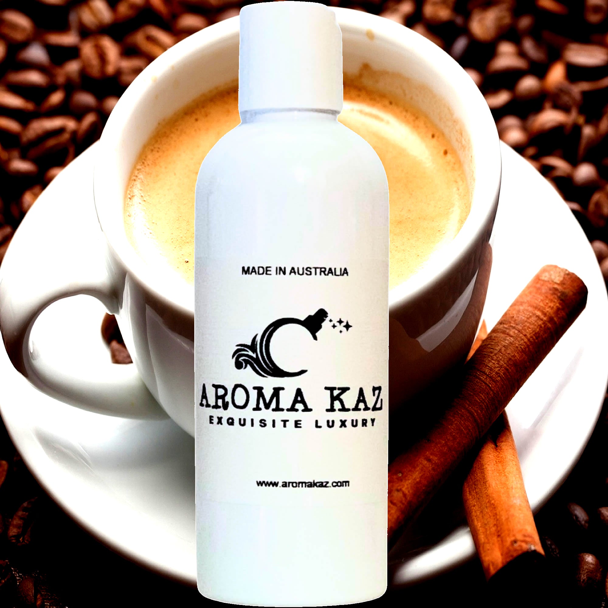 Coffee Cinnamon & Vanilla Bath/Body/Massage Oil Vegan Plant-Based Moisturiser
