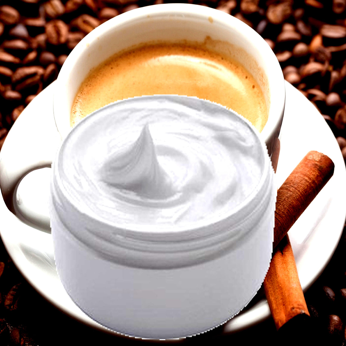 Coffee Cinnamon Vanilla Hydrating vegan body and hand cream moisturizer. Handmade in Australia, cruelty free, long-lasting fragrance, perfect for all skin types and ideal as a gift for men or women.