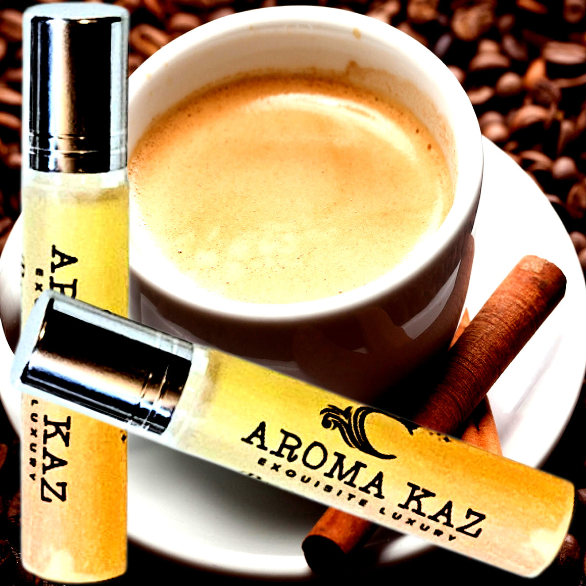 Coffee Cinnamon & Vanilla Roll-On Perfume Plant-Based Vegan Cruelty Free