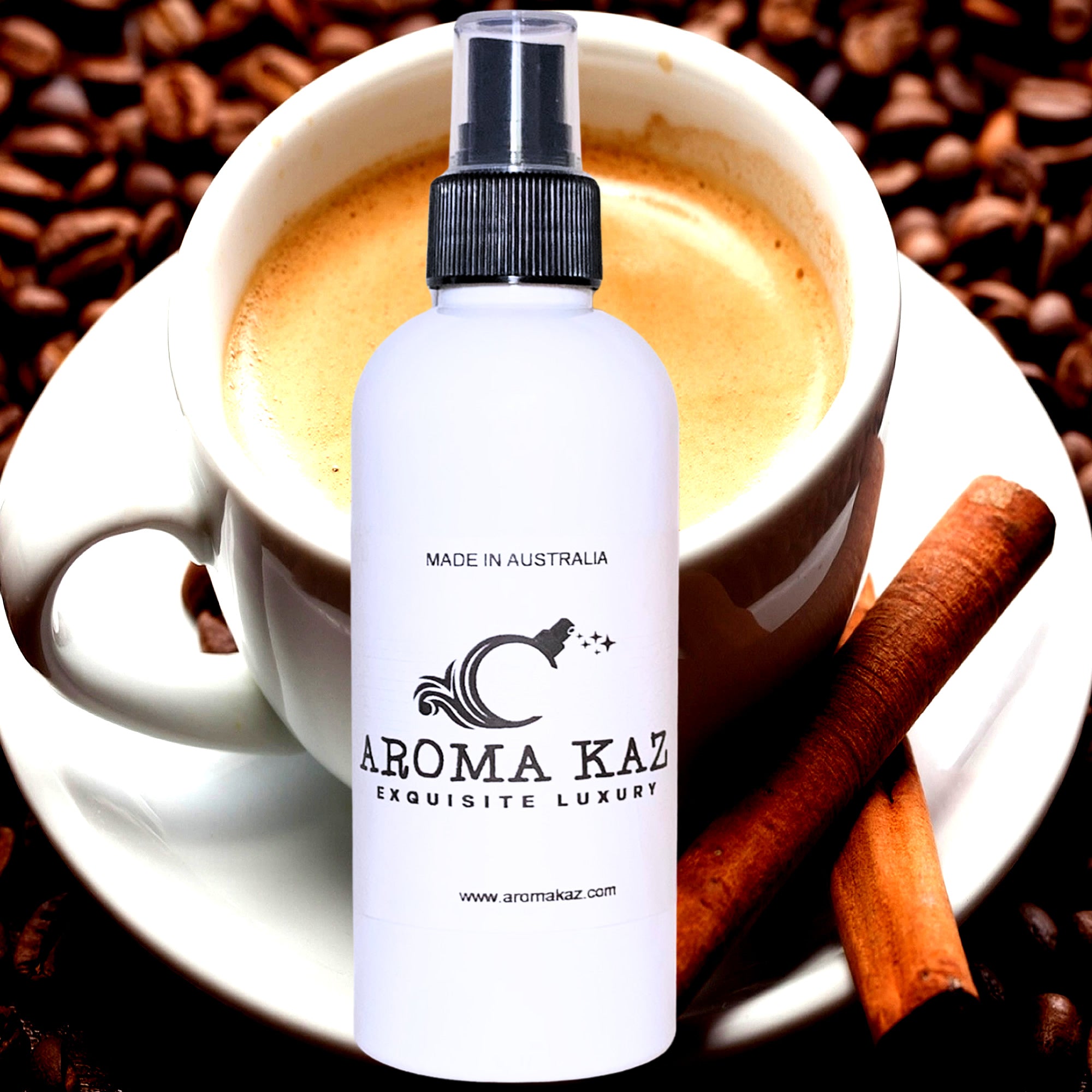 Coffee Cinnamon Vanilla Room/Linen Spray Plant-Based Vegan Cruelty-Free Pet Safe