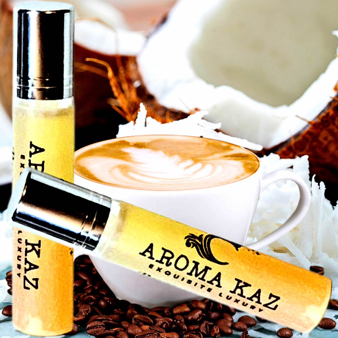 Coffee & Coconut Roll-On Perfume Plant-Based Vegan Cruelty Free