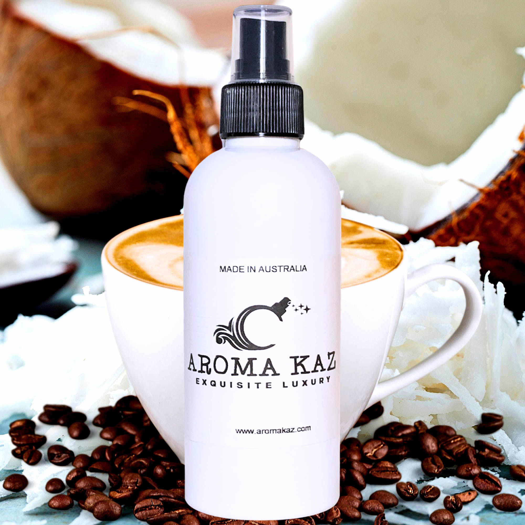 Coffee & Coconut Car Air Freshener Spray – Plant-Based, Vegan, Cruelty-Free & Pet Safe