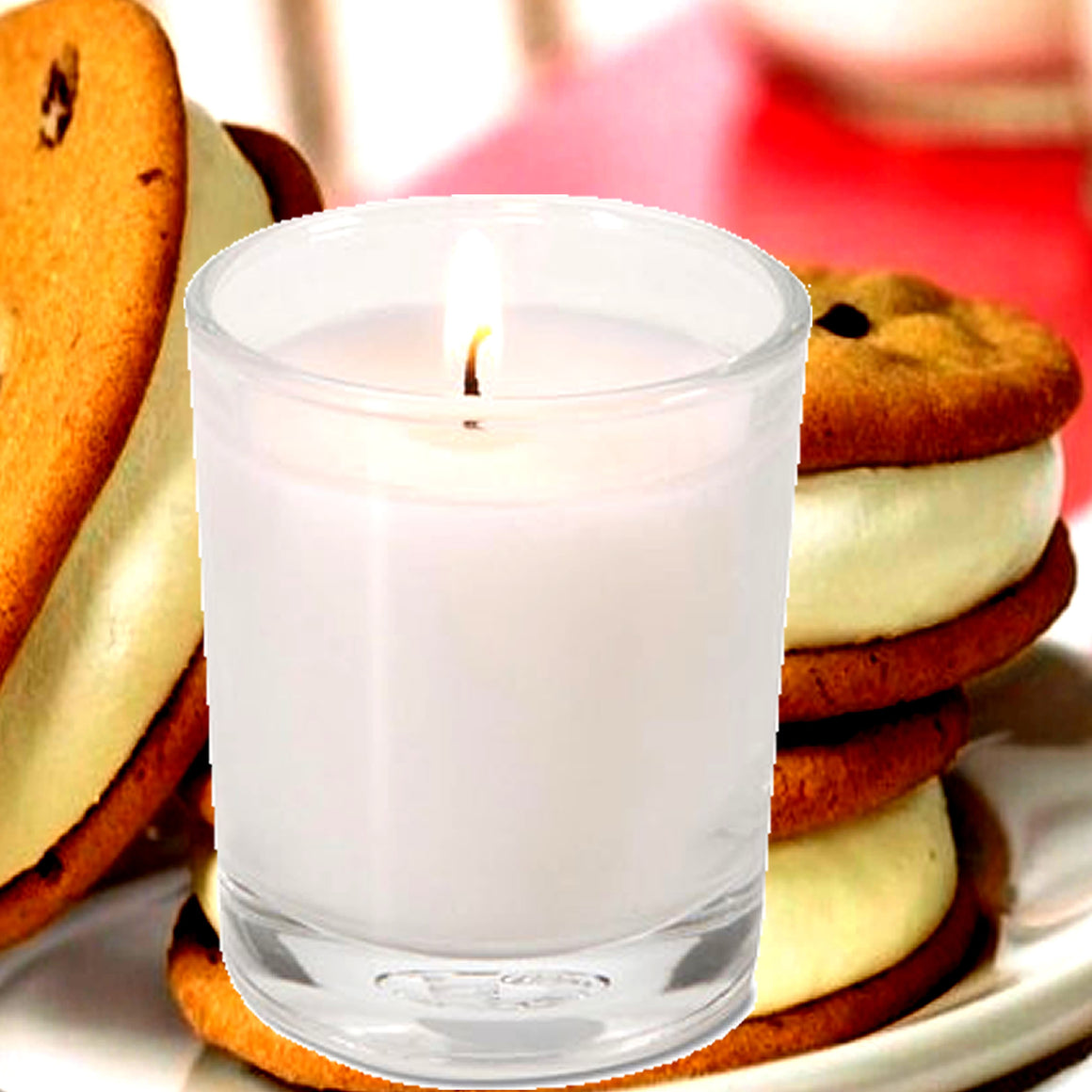 Cookies & Cream Eco Soy Votive Candles – Clean Burn, Plant-Based, Vegan & Pet Safe