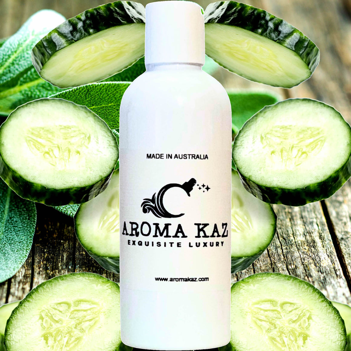 Cool Cucumber & Wild Sage Body Wash/Shower Gel/Bubble Bath Plant Based Vegan Cruelty Free