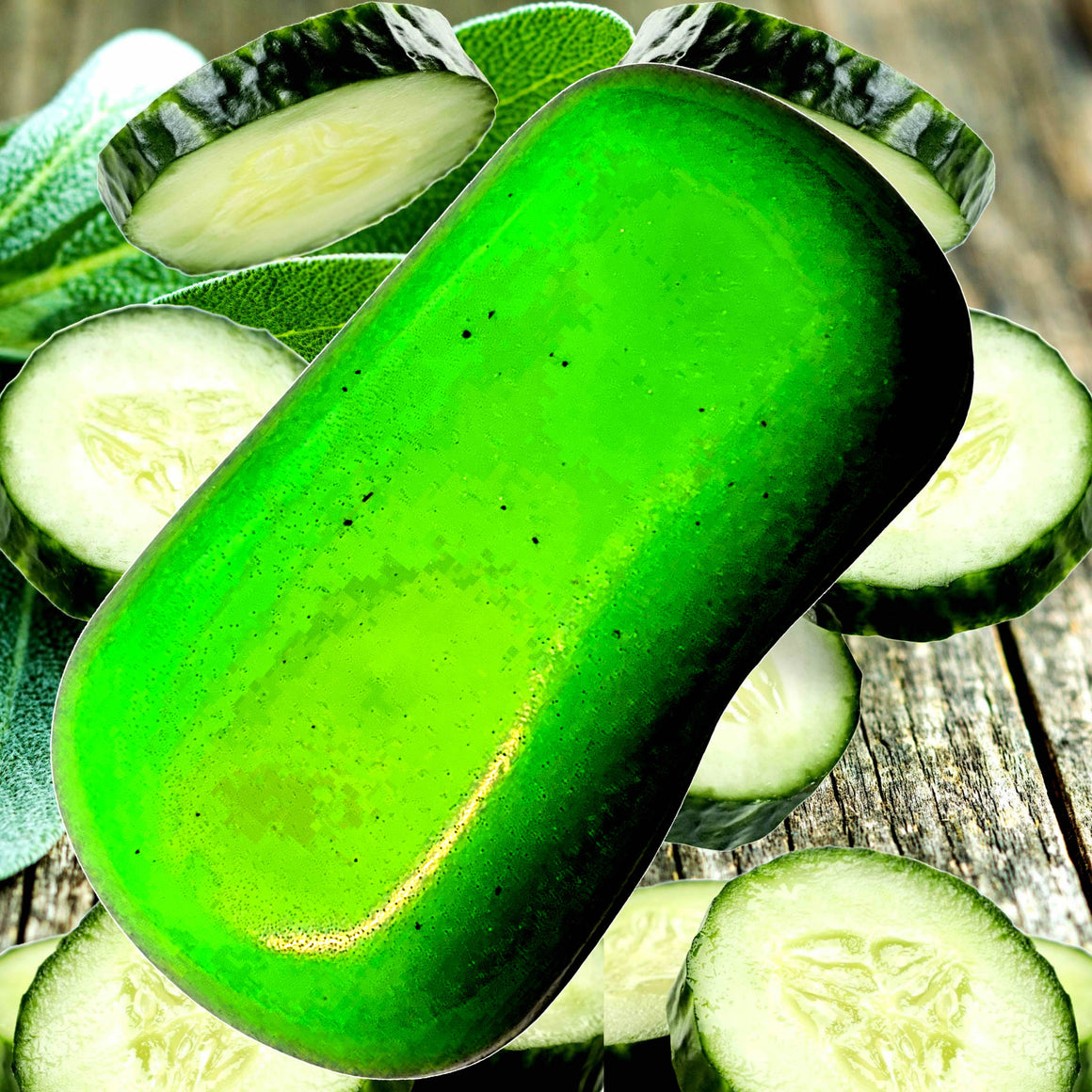 Cool Cucumber & Wild Sage Vegan Soap Bars Plant-Based Cruelty-Free Handcrafted