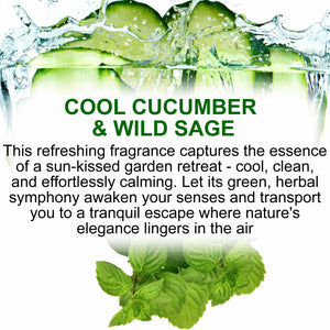 Cool Cucumber & Wild Sage Body Spray Mist - Vegan, Cruelty-Free, Alcohol-Free Perfume