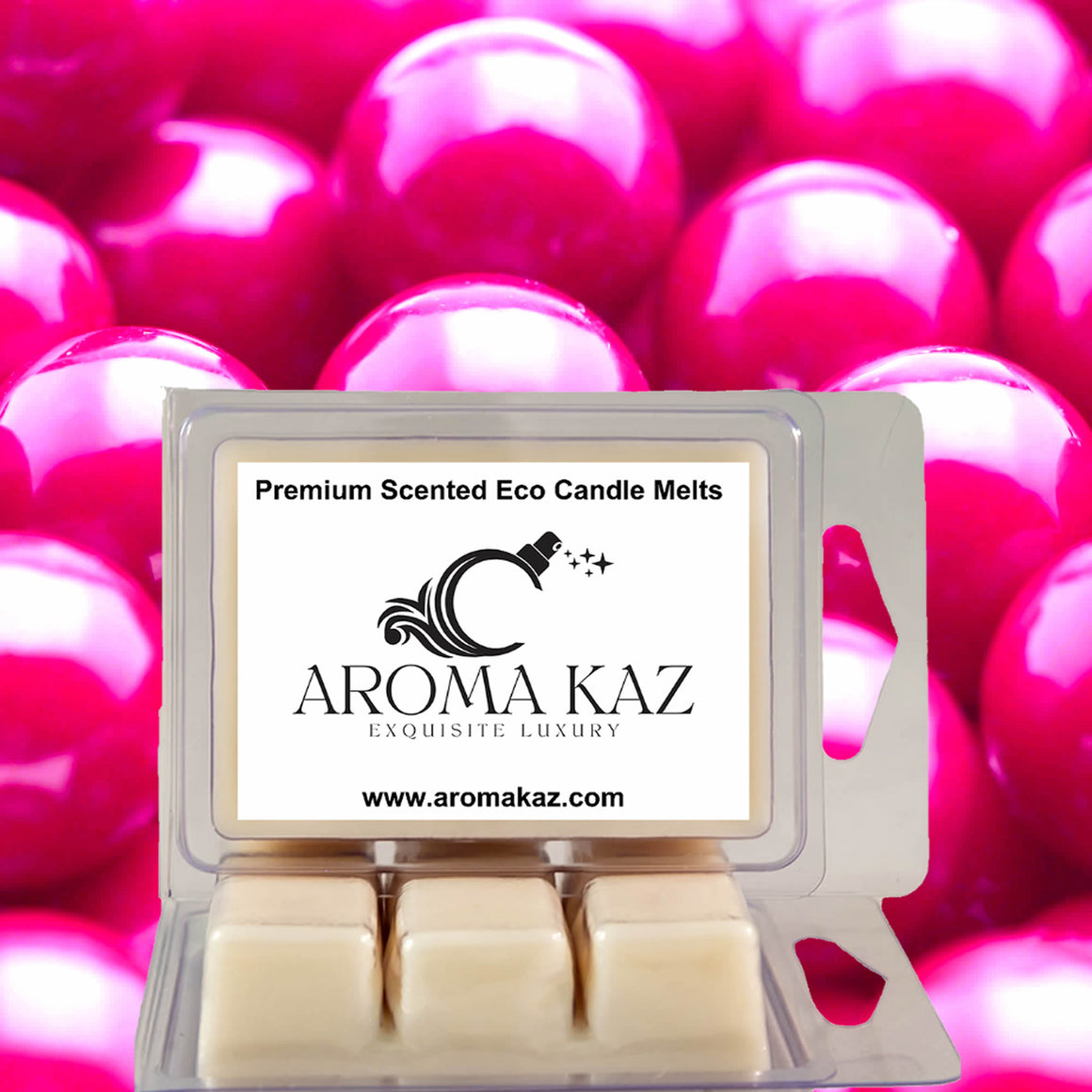 Cotton Candy Bubblegum eco soy wax melts – vegan, cruelty-free featuring a sweet bubblegum and cotton candy aroma, handmade in Australia.
