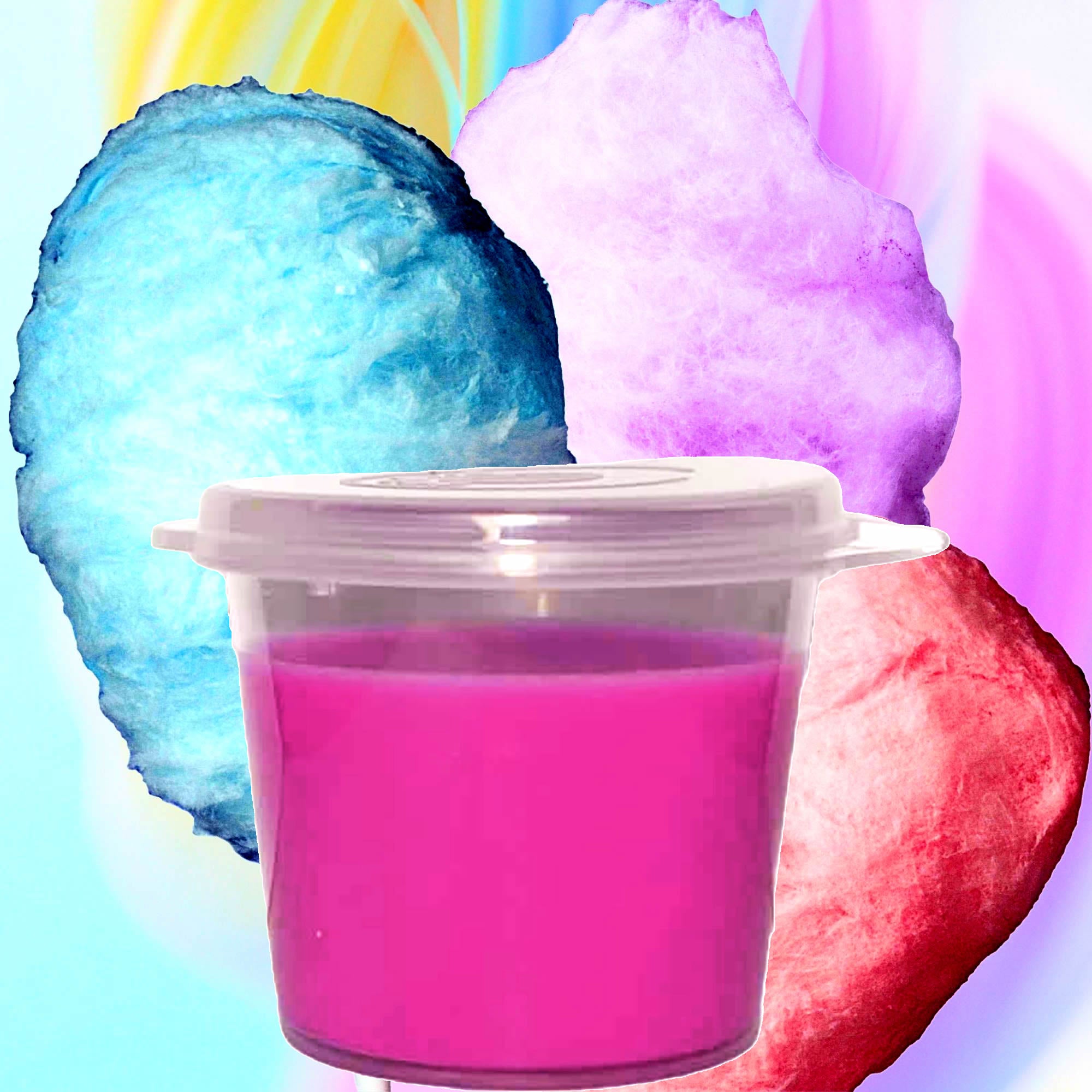 Cotton Candy eco soy wax melts – vegan, cruelty-free featuring a sugary spun-sugar candy aroma, handmade in Australia.