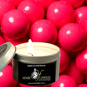Cotton Candy Bubblegum Scented Eco Soy Tin Candles