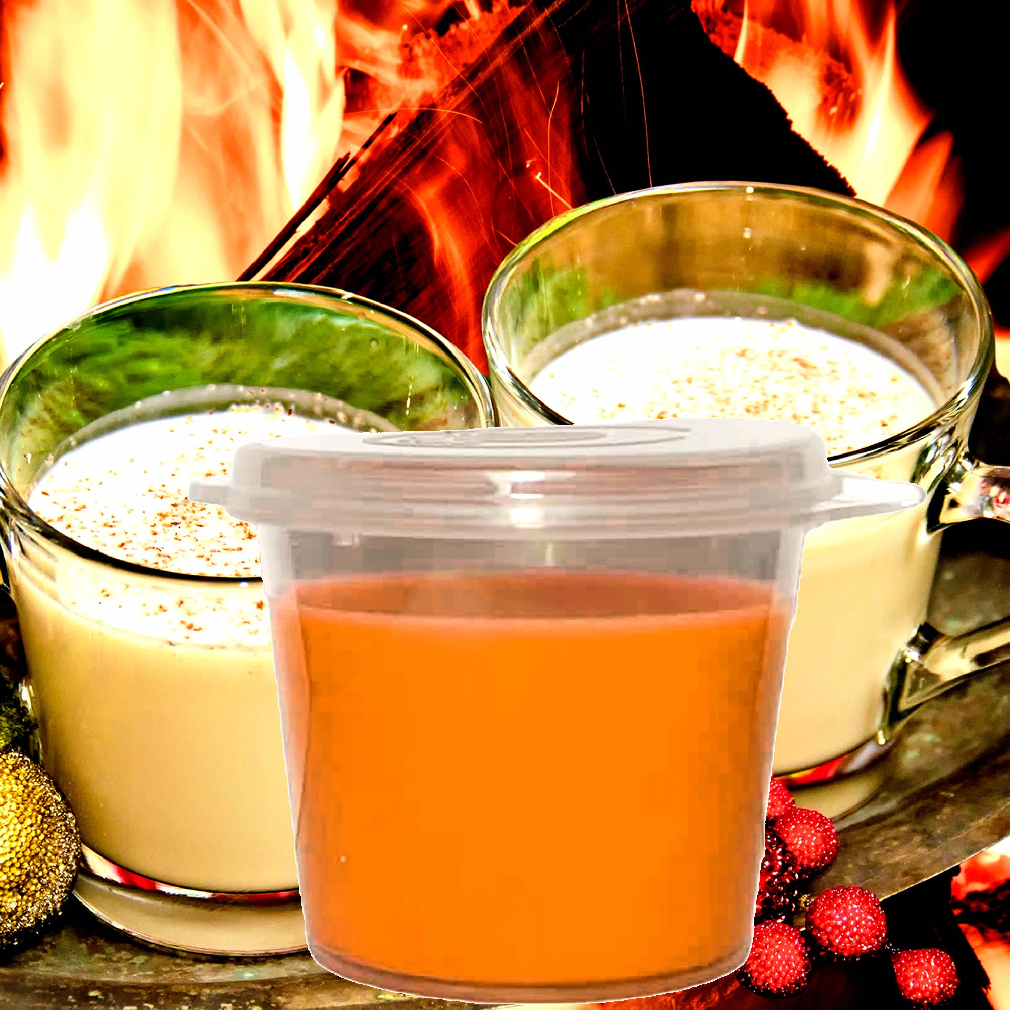 Cozy Fireside eco soy wax melts – vegan, cruelty-free featuring a warm smoky fireside aroma, handmade in Australia.