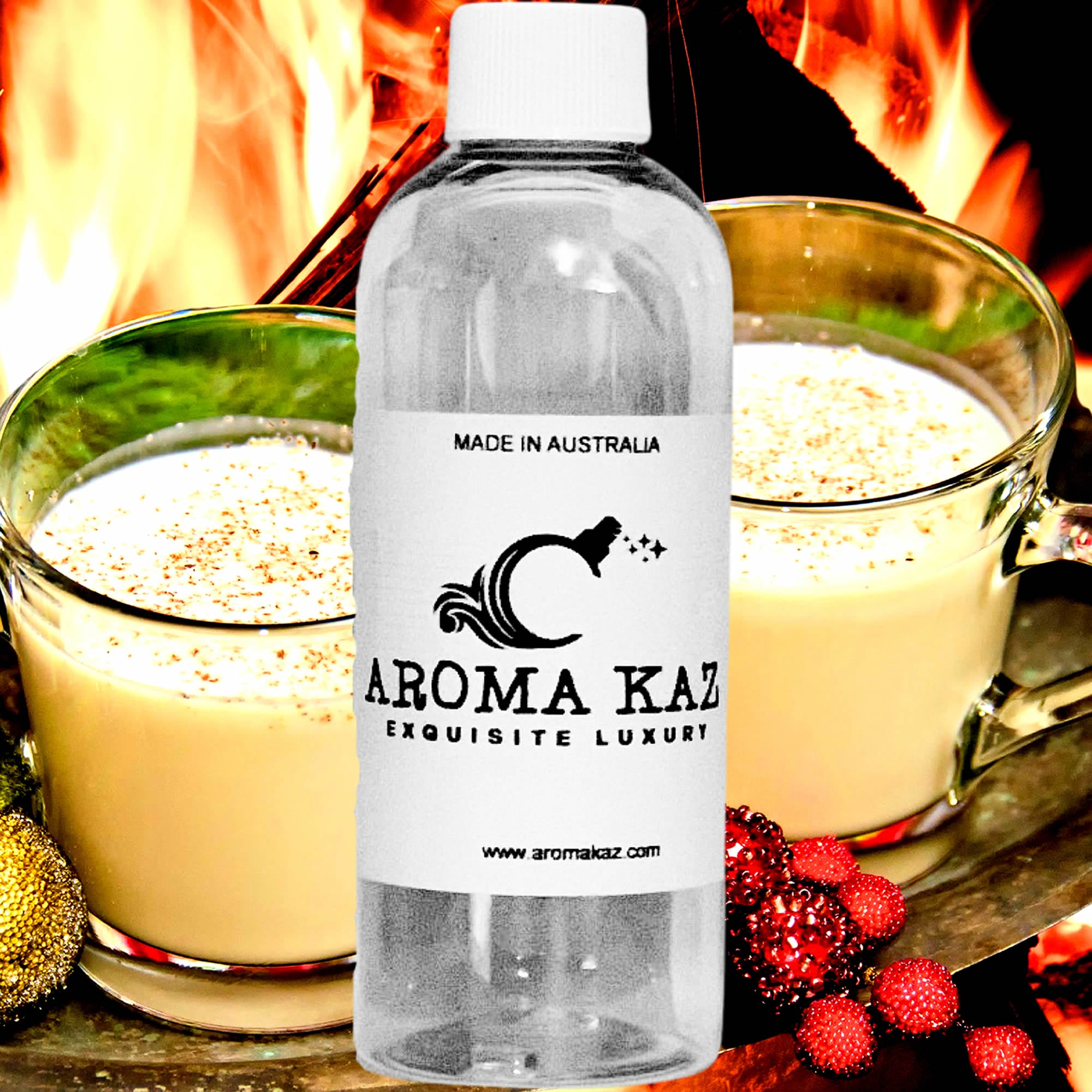 Cozy Fireside fragrance oil for candle making, soap making and perfume blending – vegan, cruelty-free featuring a warm smoky fireside aroma, handmade in Australia.