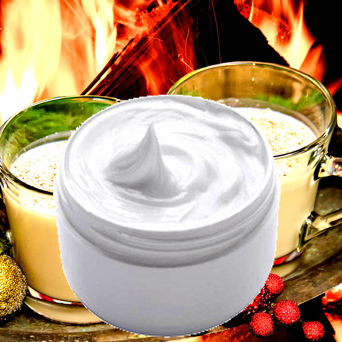 Cozy Fireside Hydrating vegan body and hand cream moisturizer. Handmade in Australia, cruelty free, long-lasting fragrance, perfect for all skin types and ideal as a gift for men or women.