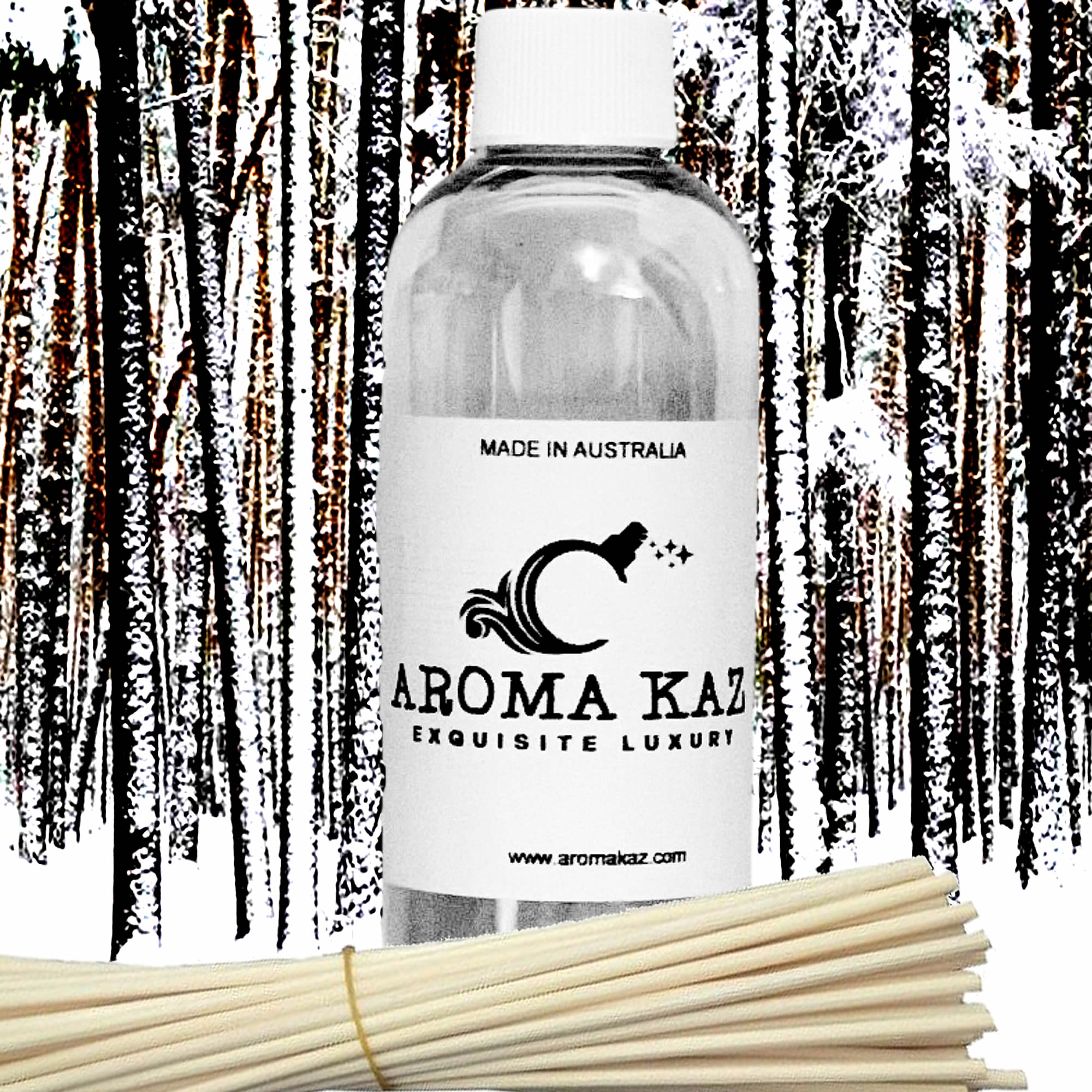 Crackling Birch Diffuser Fragrance Oil with Reeds – Vegan Cruelty-Free Home Aroma