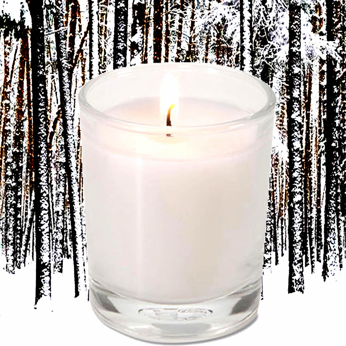 Crackling Birch Eco Soy Votive Candles – Clean Burn, Plant-Based, Vegan & Pet Safe
