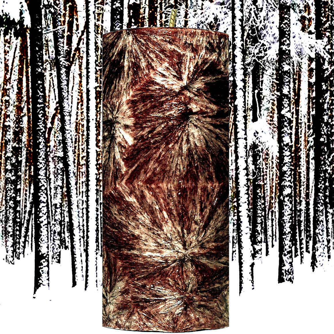 Crackling Birch Pillar Candle – Plant-Based, Eco-Friendly, Vegan, Cruelty Free