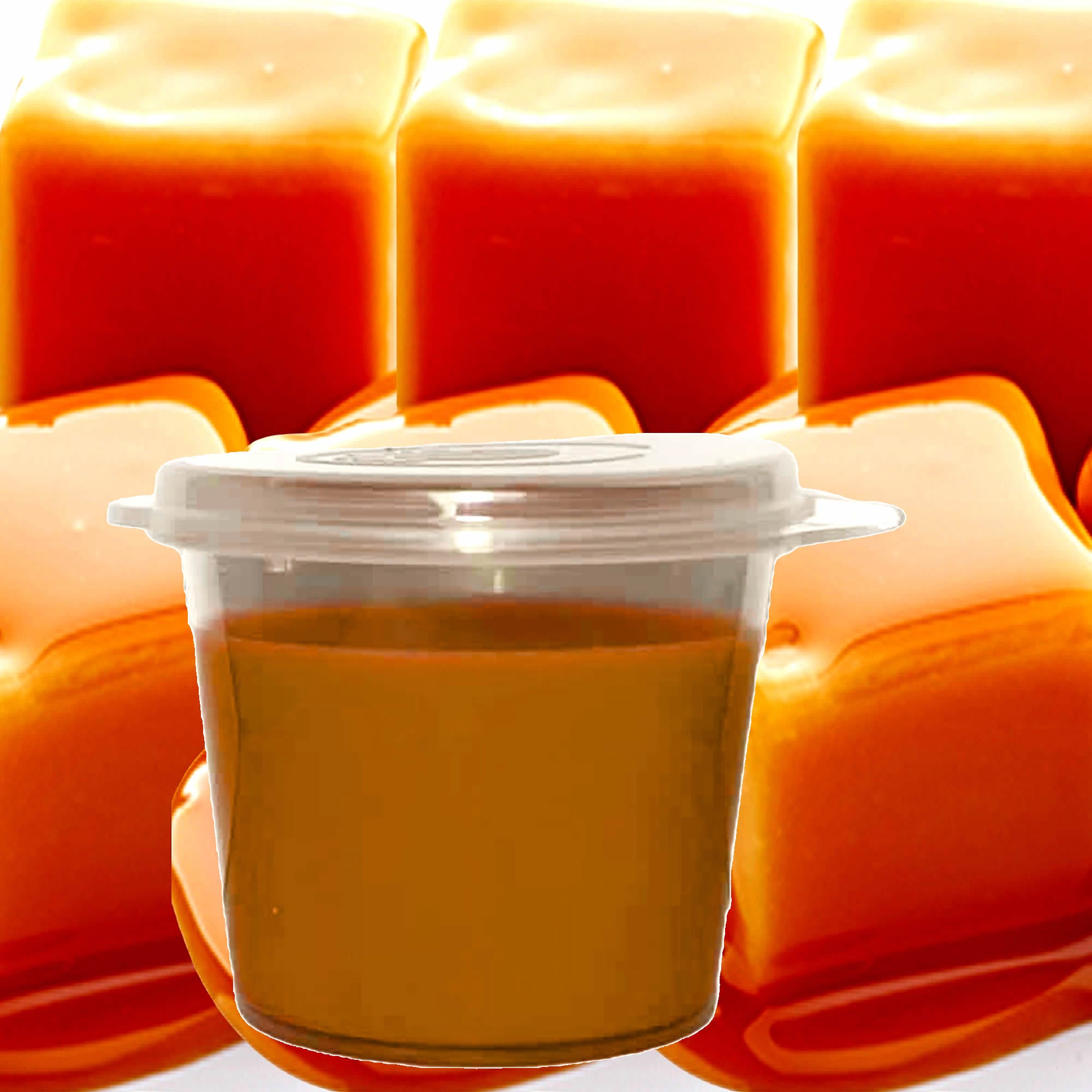 Creamy Caramel eco soy wax melts – vegan, cruelty-free featuring a rich buttery caramel aroma, handmade in Australia.