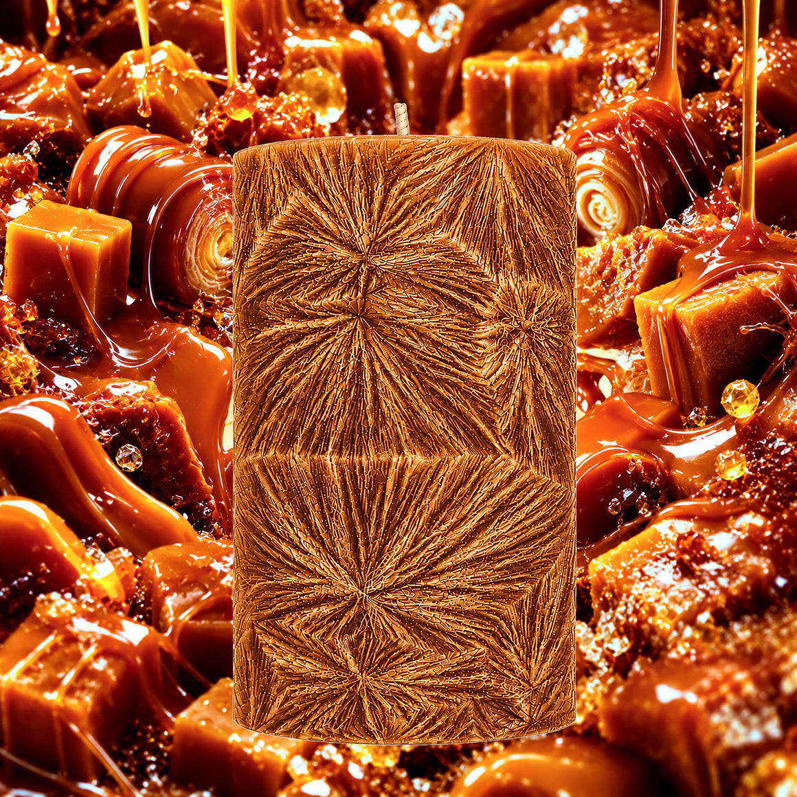 Creamy Caramel Pillar Candle