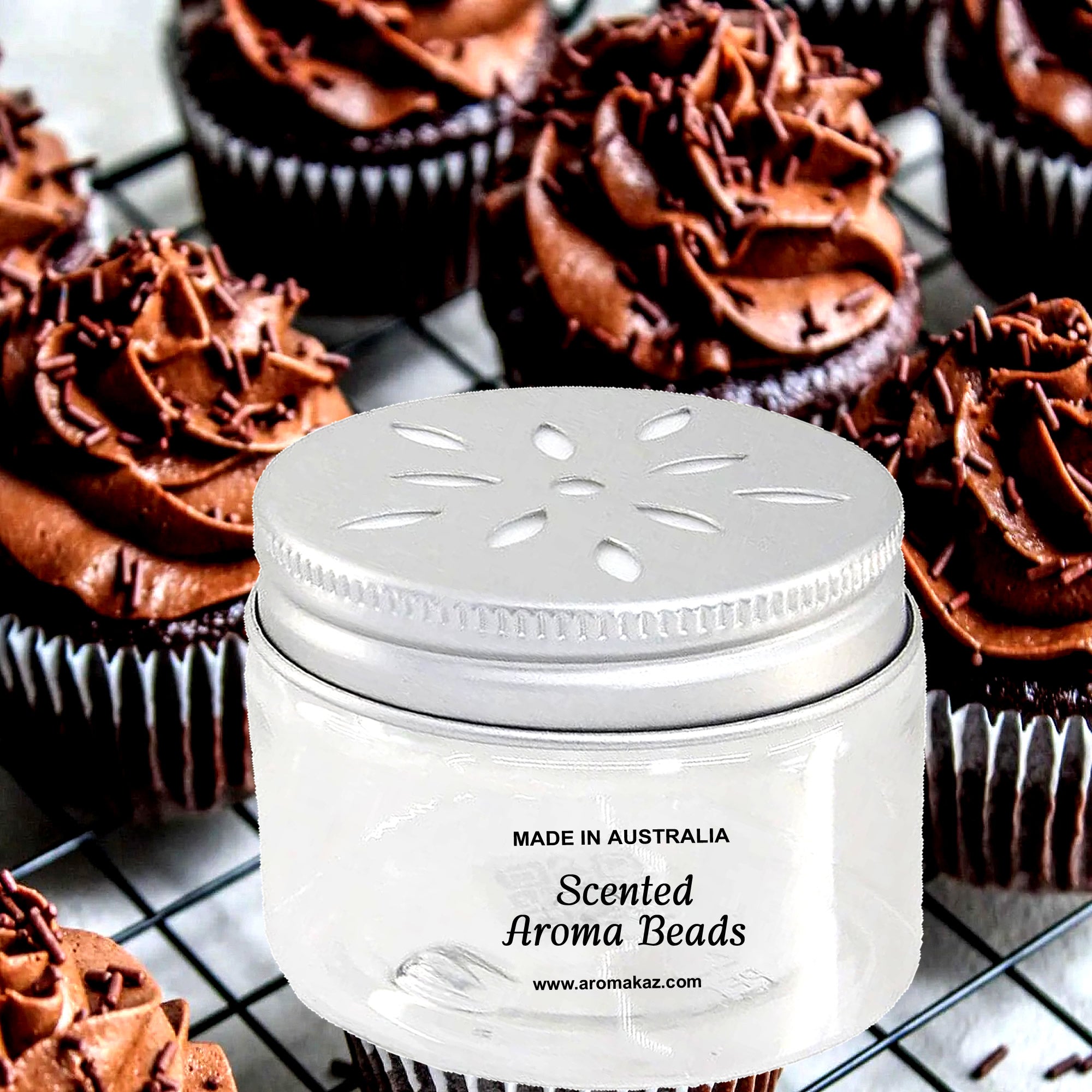 Creamy Chocolate Cupcakes Air Freshener Aroma Beads - Room, Car, Pantry, Pet Areas, Linen