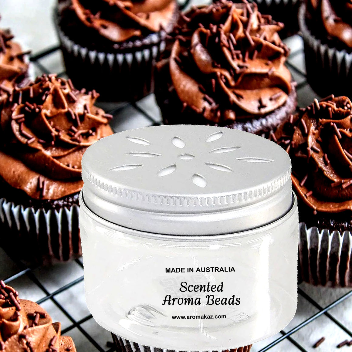 Creamy Chocolate Cupcakes Air Freshener Aroma Beads - Room, Car, Pantry, Pet Areas, Linen
