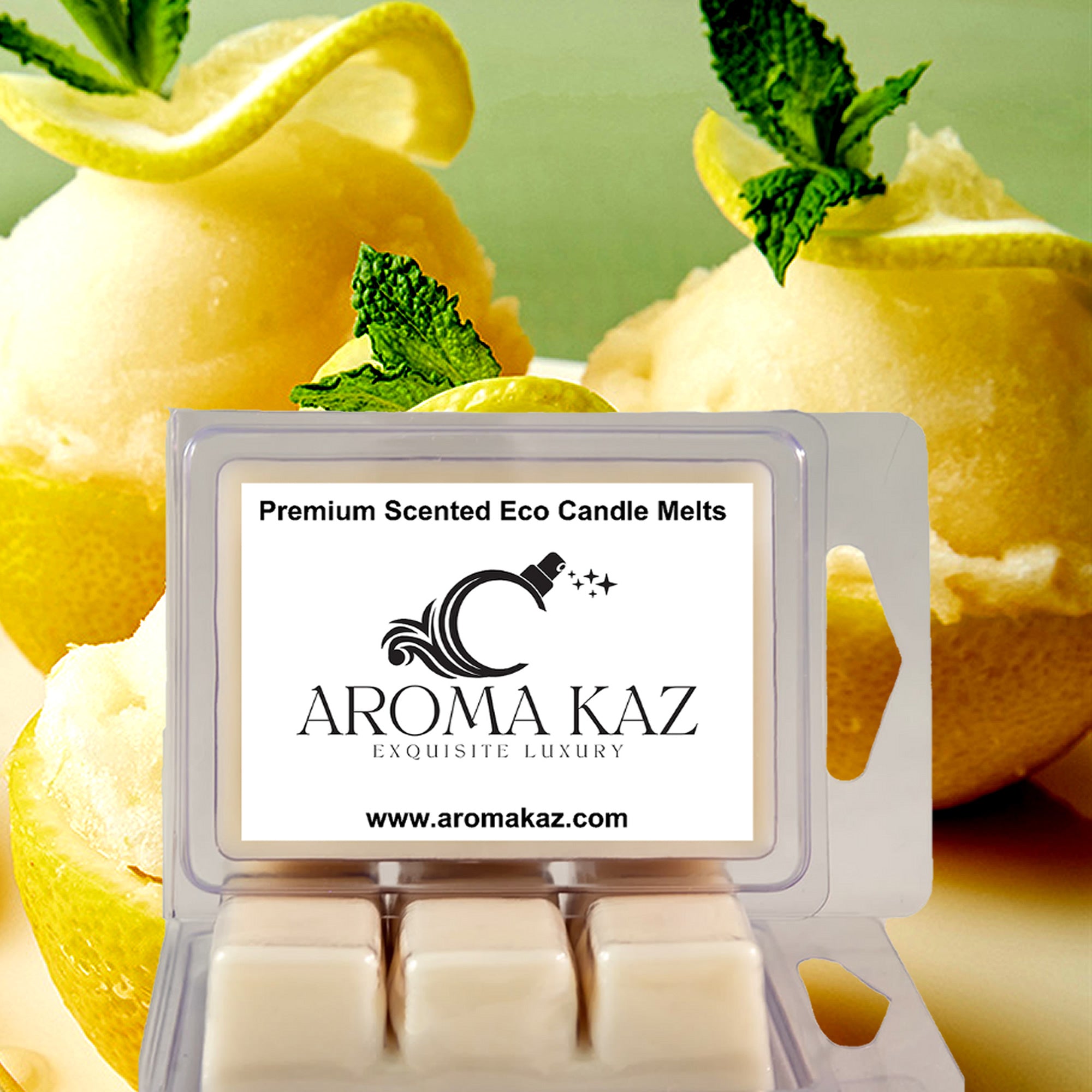 Creamy Lemon Gelato eco soy wax melts – vegan, cruelty-free featuring a bright sweet lemon gelato aroma, handmade in Australia.